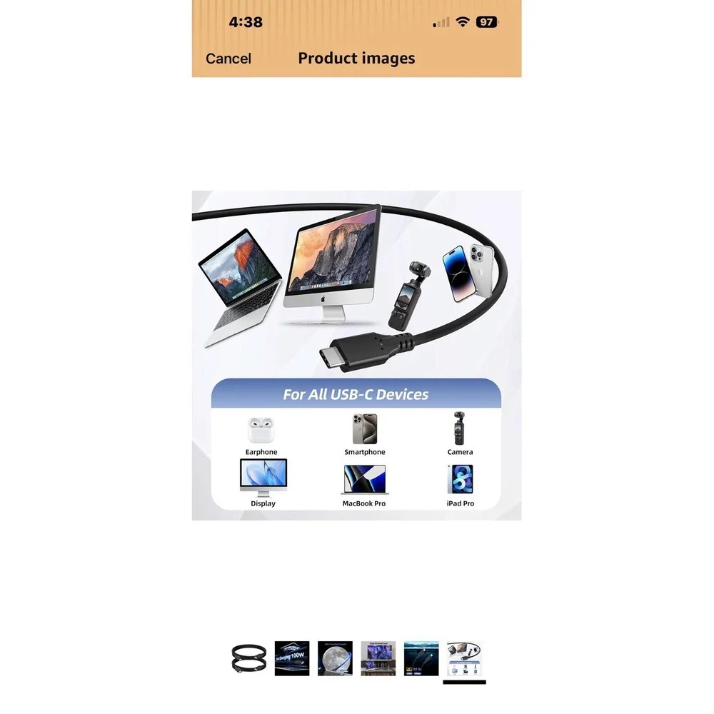 2 Pack Xeiseri Fast USB C To USB C 4ft